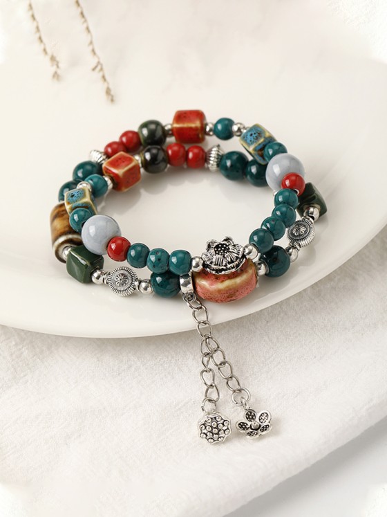 Retro style retro ceramic bracelet beads