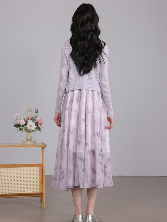 【Monet Garden】French retro top knitted cardigan for women