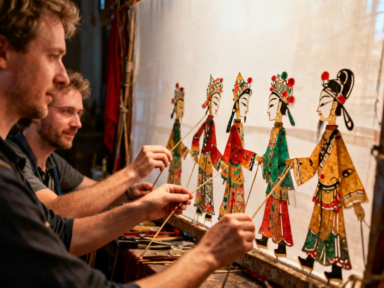 The Night I Stepped Behind the Shadow Puppetry Screen
