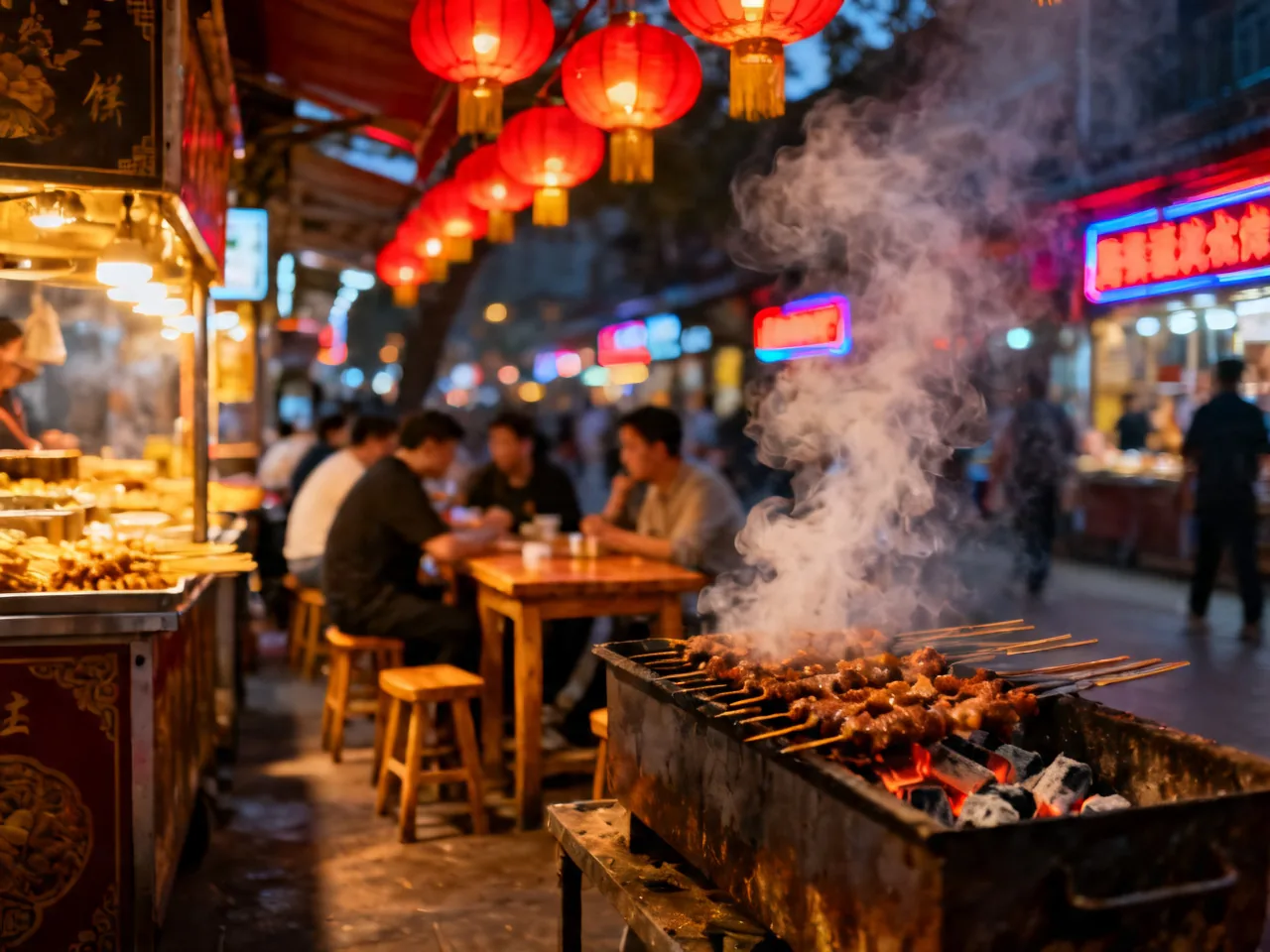 A Full Day of Eating on Xi'an Muslim Quarter