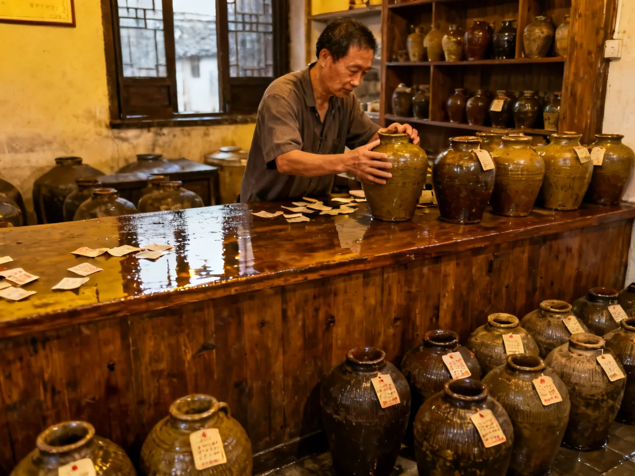 In a Shaoxing Yellow Wine Tavern After Rain, One Sentence Changed How I Understood Slowness