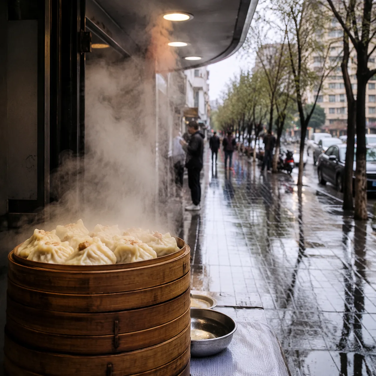 呼和浩特被雨洗亮以后，连烧麦店门口的白雾都值得慢慢看