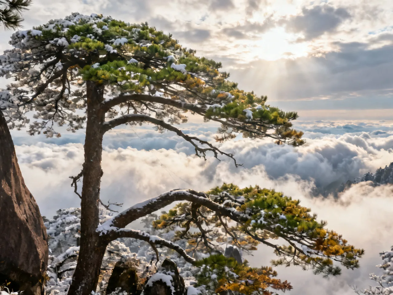 Huangshan Sea of Clouds & Welcome Pine: Beautiful in All Seasons