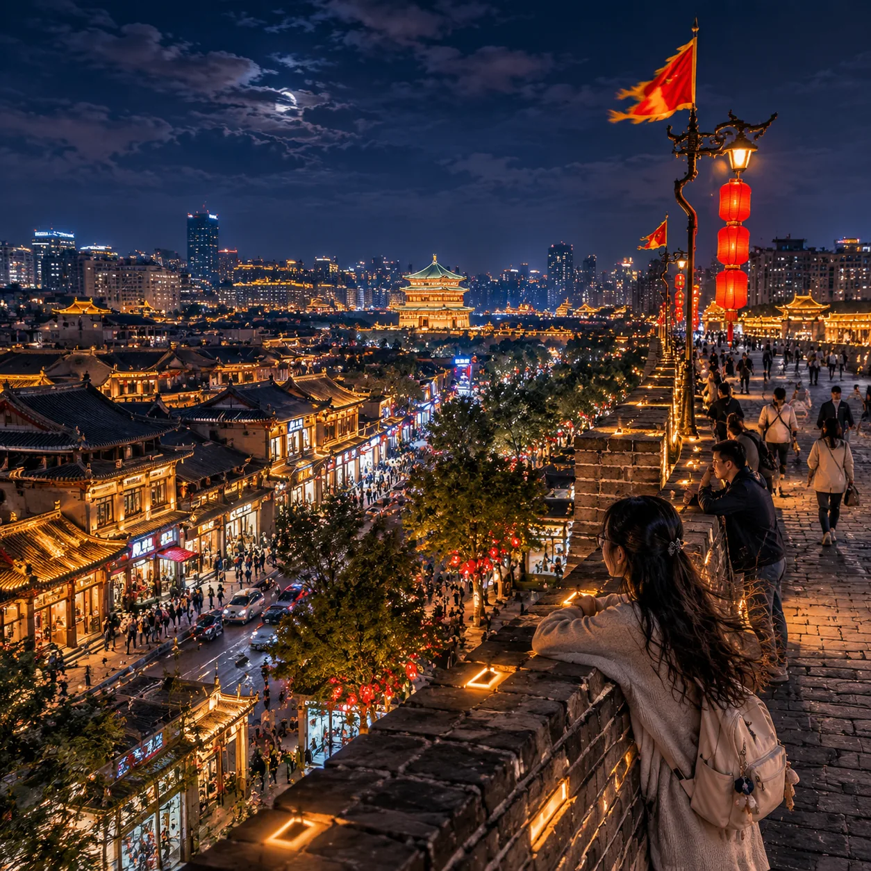 Walking Xi'an's City Wall at Night in May Was the First Time History Stopped Feeling Like a Textbook