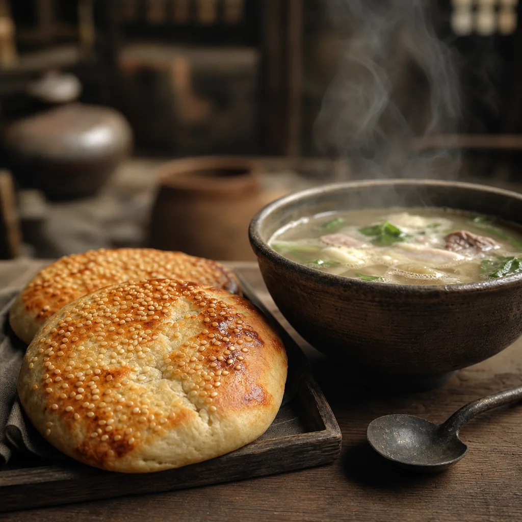 I Thought Tang Breakfast Was Only About Variety Until I Stood in the Morning Market and Smelled Pan Steam and Sesame Flatbread Rising Together