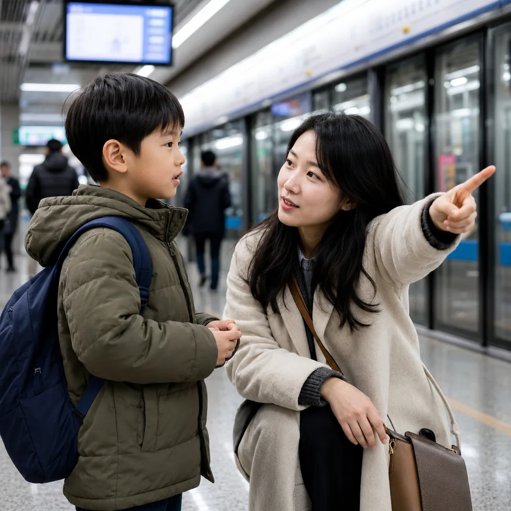 When My Child Asked for Directions Alone on the Beijing Subway