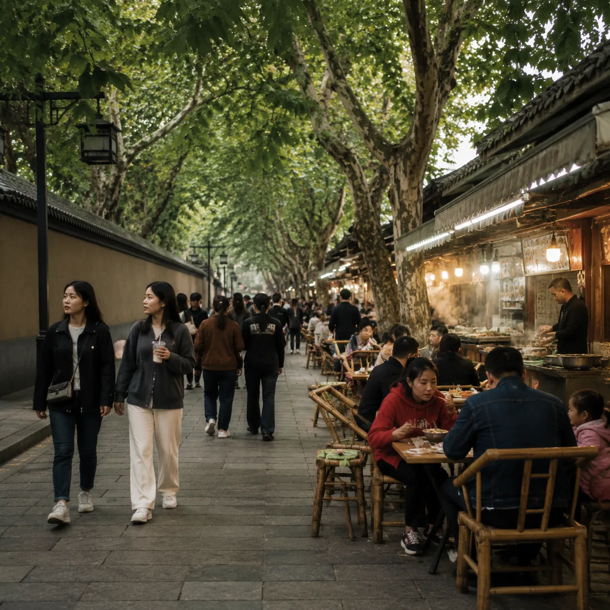 What Most Often Makes Foreign Cameras Linger in Chengdu Is Not the Pandas but the Ease That Begins Once People Sit Down