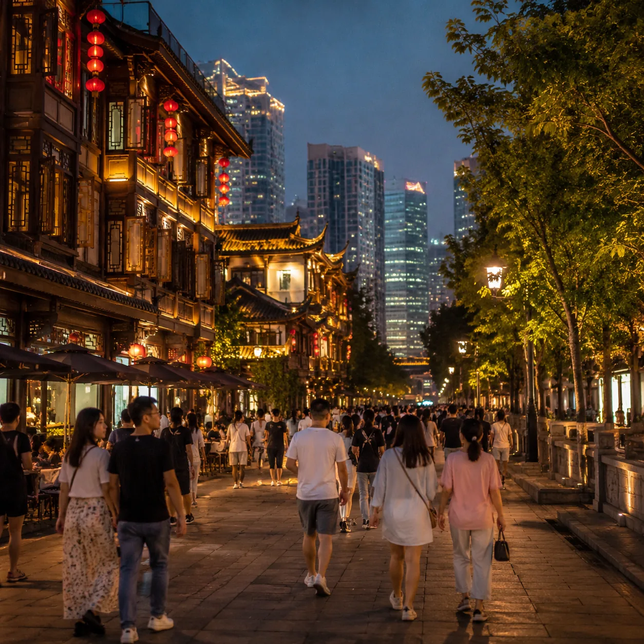 What Most Often Makes Foreign Cameras Linger in Chengdu Is Not the Pandas but the Ease That Begins Once People Sit Down