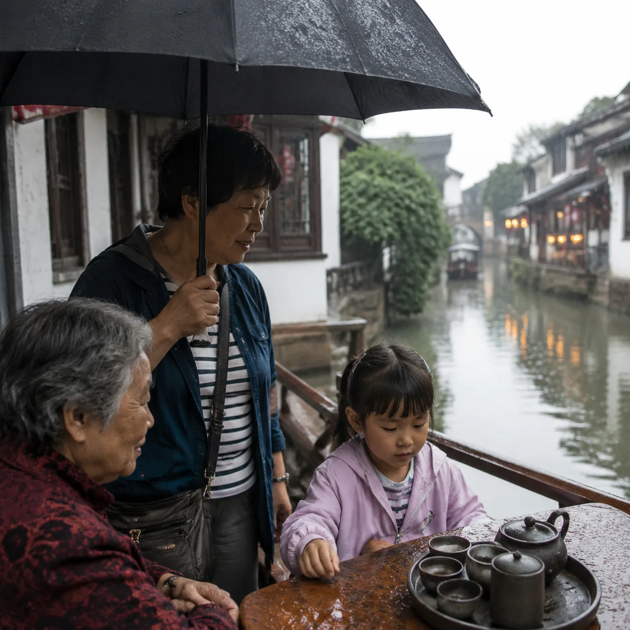 A Rainy Day Trip from Shanghai to Zhujiajiao Taught Our Family That Even a Short Outing Can Feel Spacious