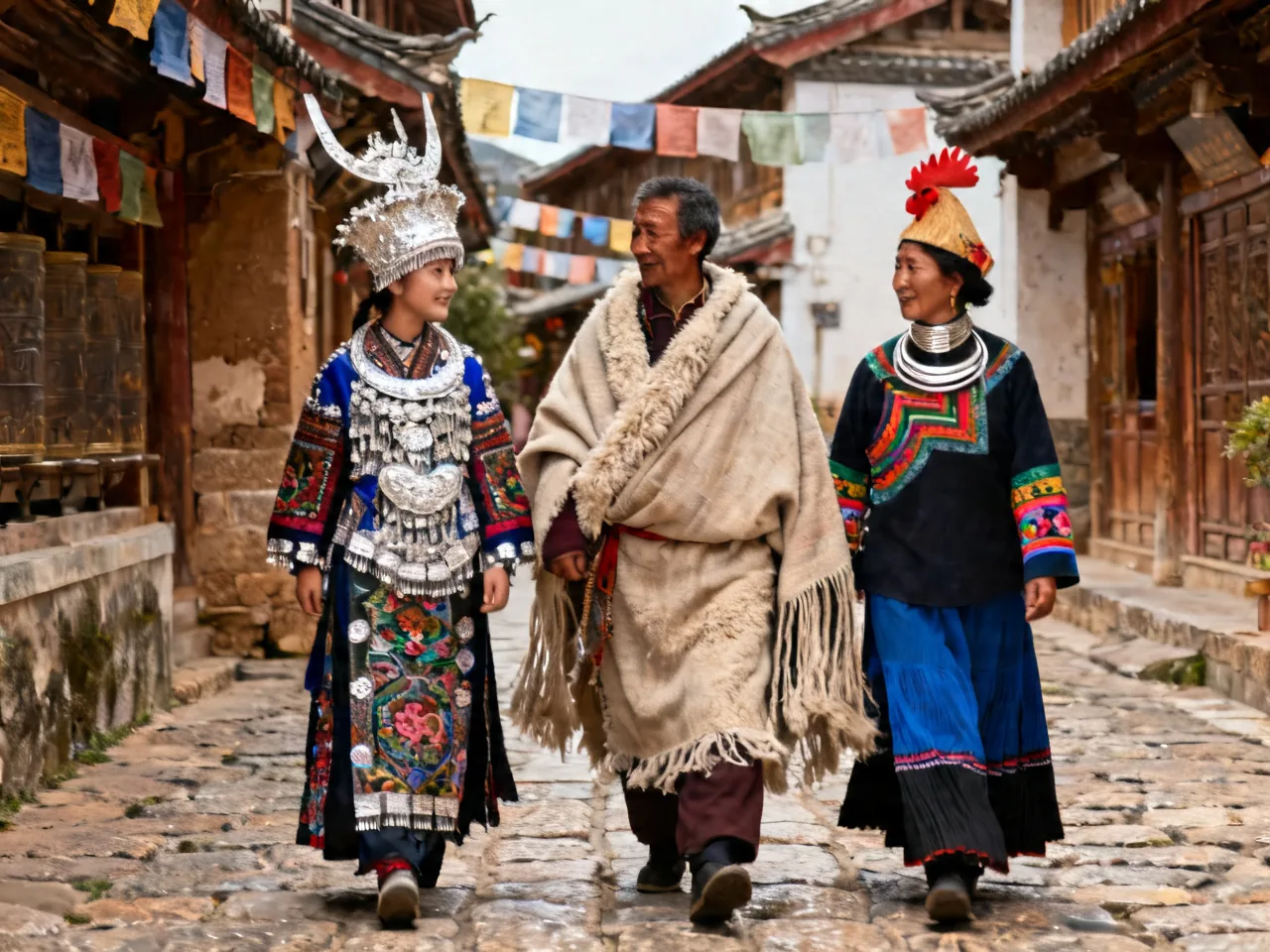 Ethnic Minority Costumes: Miao, Tibetan & Yi
