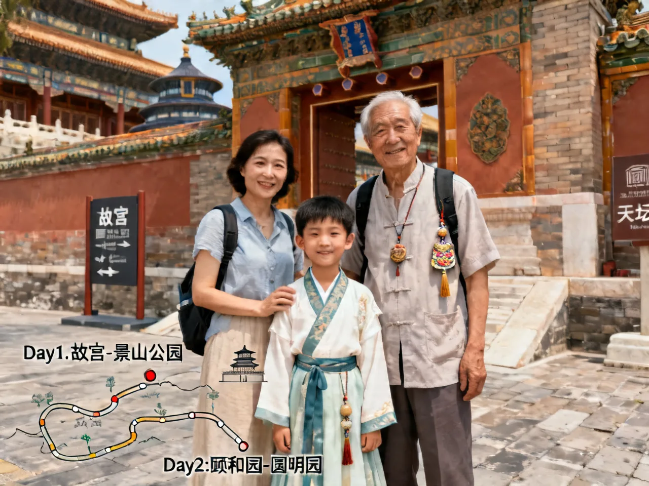 July Summer Family Trip Route Planning
