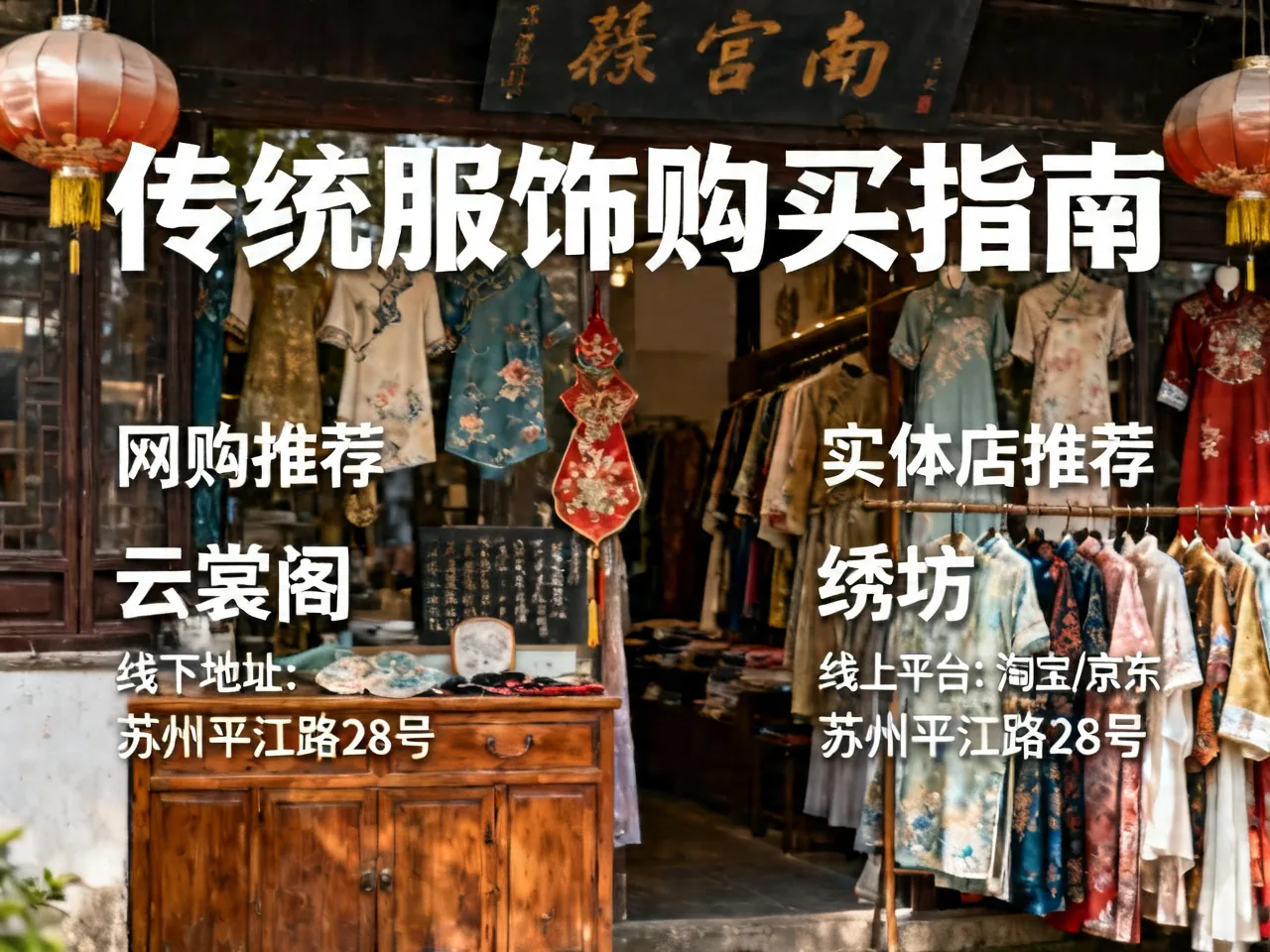 传统服饰购买指南：网购与实体店推荐