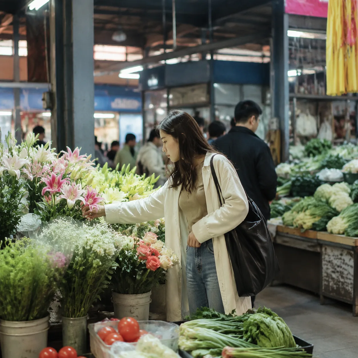 Flowers and Vegetables in a Kunming Market Changed How I See Everyday Beauty
