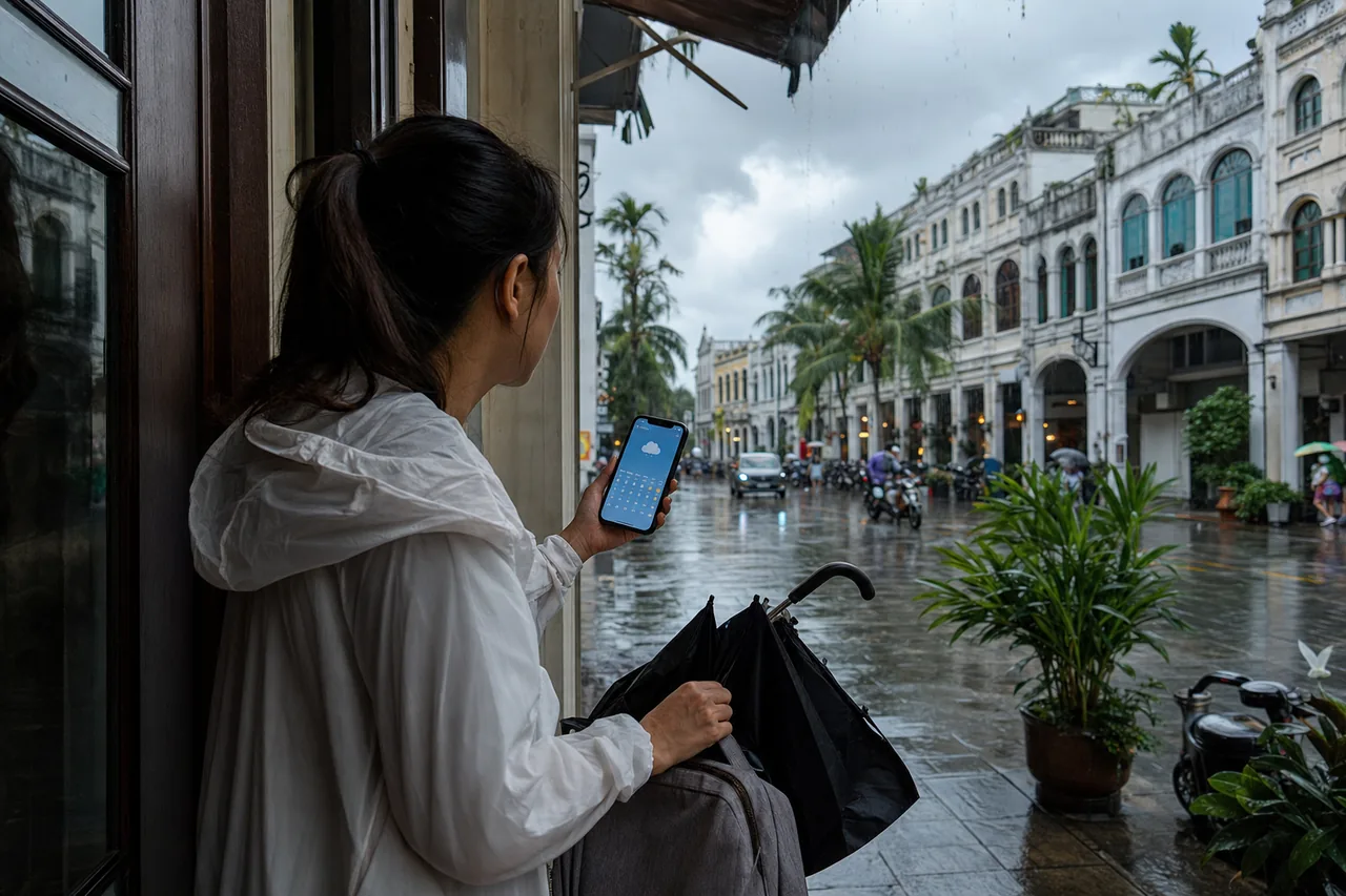In the Minutes Before Going Out in Haikou, Weather, Humidity, and Route All Crowd into the Phone